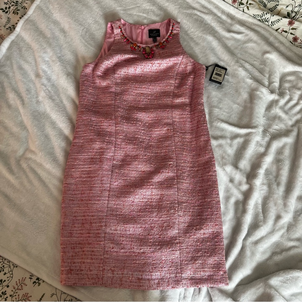 Adrianna Papell pink dress size 8
